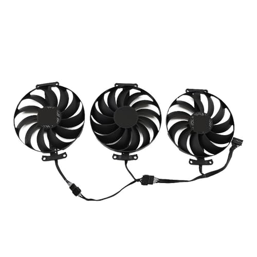 ZHOUQOZ 7PIN T129215SU 6800XT GPU Fan Für ASUS für Radeon RX 6950XT 6900XT 6800 6700 XT TUF OC für Gaming Grafikkarte Kühlung Fans(3-Fan)