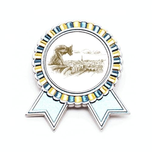 Médaille broche monstre pin's winner award en métal taille M, le cadeau artistique idéal