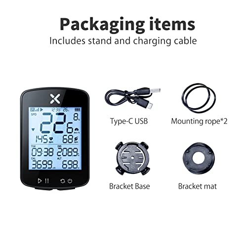 Xoss G+ Gps Bike Computer With Mount, Bluetooth Wireless Cycling Speedometer, Multifunctional Ant+ Bicycle Odometer With Auto Backlight And Ipx7 Waterproof Mtb Tracker (4 In 1) #TOP6