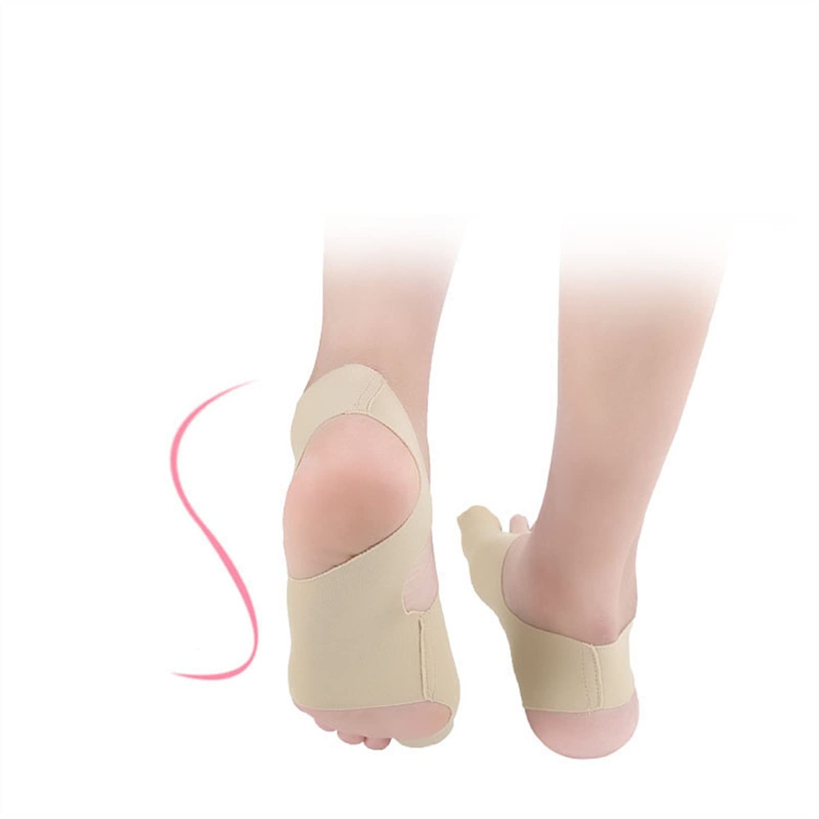 Paar Zehenspreizer, orthopädische Fuß-Bunion-Schienen, Korrektur-Pediküre-Socken, Hallux-Valgus-Stretcher, Hosenträger, Ballen-Korrektor-Glätteisen (S)