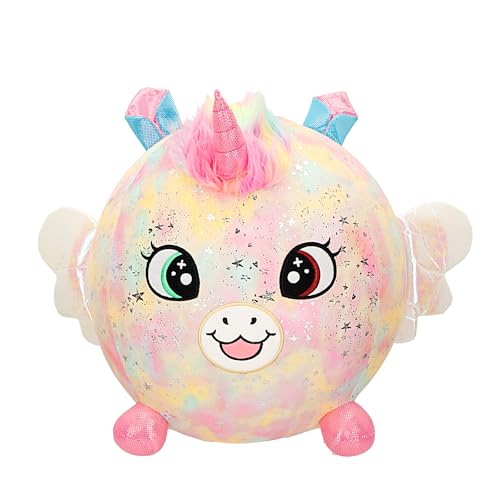 ColorBaby Biggies - Unicornio fantasía Peluche Gigante, Incluye hinchador de pie, Juguetes...