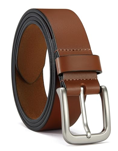 Image of CHAOREN Mens Belts Leather - 35mm Genuine Leather Belt for Jeans - Men Gift for Casual Dress