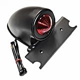 Black Powder Coated Tail Light Lamp Fits For Harley Chopper Sparto Style