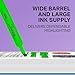 Sharpie Tank Highlighters, Chisel Tip, Assorted Fluorescent, Six Assorted Colors, 12 Count - Back to School, Office, Teacher Supplies