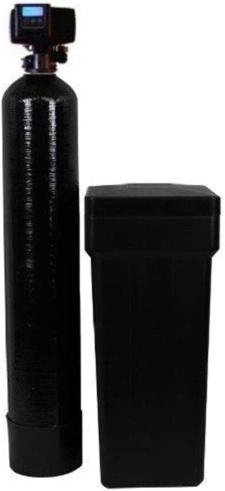 Fleck 80k On Demand Water Softener with Resin Made in USA/Canada 80,000 Grains Black