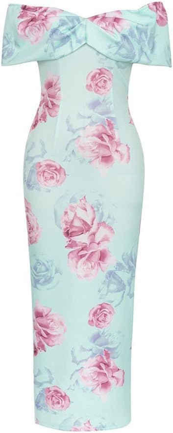 JSEIAJB Sexy Sheath Printed Gradient Color Skirt Long Slim Dresses