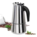 Supvision Olla Moka de acero inoxidable para 9 tazas, espresso italiano