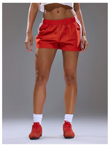 SOLY HUX Women's Summer Side Striped Mini Shorts Elastic Waist Lounge Workout Loose Short Pants3