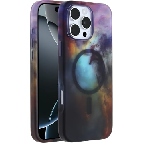 Image of OtterBox iPhone 16 Pro Max Figura Series Case - Space Purple | Hydro-dipped Design, Ultra-Thin, Silicone iPhone Case, MagSafe iPhone Case with Camera Bumper