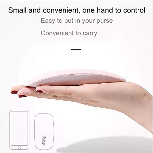 SGMVK Mini UV LED Nail Lamp - Portable Gel Light Mouse Shape Pocket Size Nail Dryer with USB Cable for all,foldable nail lamp,nail polish dryer machine,nail paint dryer,nail polish dryer machine 2