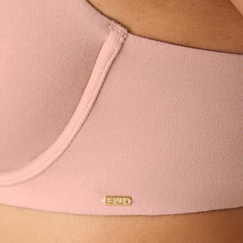 Image of Bali Womens Underwire Bra, Cotton Collection 2-ply Underwire Bra, Moisture-Wicking, Full Coverage, Convertible Straps