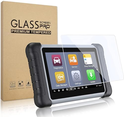 Compatible with Autel MaxiCOM MK808BT/MK808/MK808TS Tempered Glass Screen Protector, MaxiCheck MX808, MaxiPRO MP808, MP808K Screen Protector, Tempered Glass Film for MaxiDAS DS808/DS808K, MaxiIM IM508