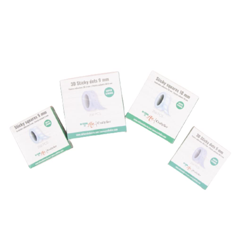 Craftelier Dubbelzijdig schuimrubberen plakband, ontwikkeld voor scrapbooking- en knutselprojecten, bevat 288 stuks, afmetingen 1,9 x 1,3 cm, 2 mm dik, wit