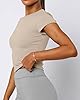 Women's Basic Summer Short Sleeve Crewneck T-Shirt... #3
