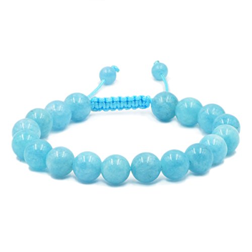 Image of AD Beads Natural 10mm Gemstone Bracelets Healing Power Crystal Macrame Adjustable 7-9 Inch