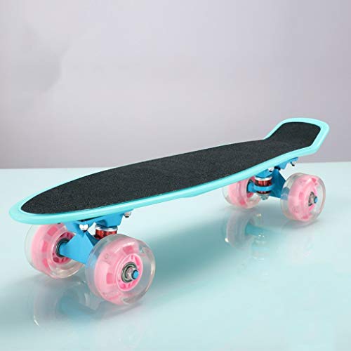 TXTC Professional Plastic Fish Skateboard Four Wheel Mini Cruiser Skateboard...