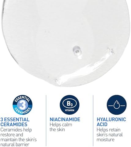 CeraVe Foaming Face Wash, Gel Face Cleanser for Normal to Oily Skin, Removes Excess Oil & Dirt, with Hyaluronic Acid, Niacinamide & Ceramides, Fragrance-Free, Recommended by Dermatologists, 562mL - 2