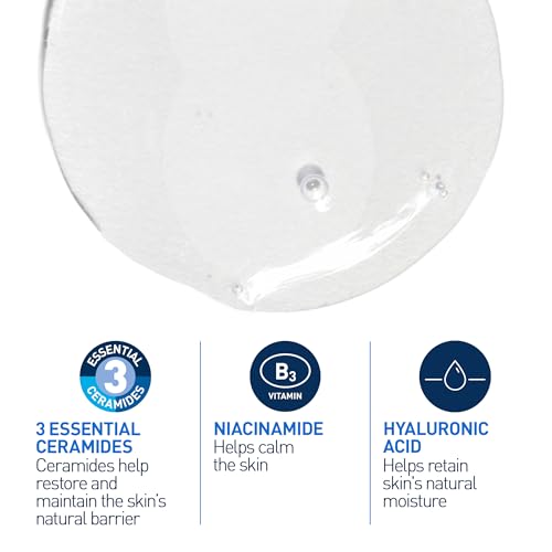 CeraVe Foaming Face Wash, Gel Face Cleanser for Normal to Oily Skin, Removes Excess Oil & Dirt, with Hyaluronic Acid, Niacinamide & Ceramides, Fragrance-Free, Recommended by Dermatologists, 562mL view 4