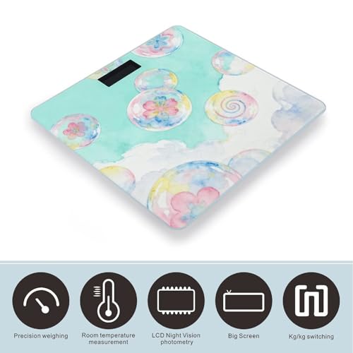Báscula digital corporal estable y precisa con pantalla LCD miniatura 3