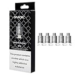 SMOK NORD Mesh Replacement Coils 0.6 Ohm [Pack of 5] - Works with Priv N19 Kit UK Compliant Nicotine Free