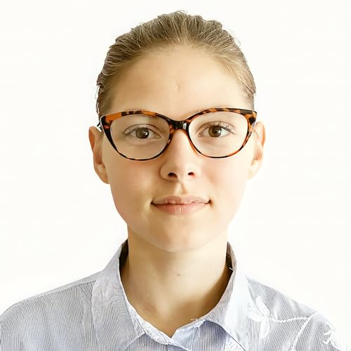 Mini Brille, Cat Eye Reading Glasses with Large Lenses, including FREE Trendy Case - Image 2
