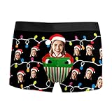 Ropa interior Hombre de Algodón Suave con Patrón Casual Slip Transpirable y Cómodo para Todos los Días, Le Noir, L