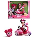 Avant et arrière Jada Toys Disney Junior Minnie Mouse Roadster RC Trottinette Rose à Pois Blancs 17,8 cm