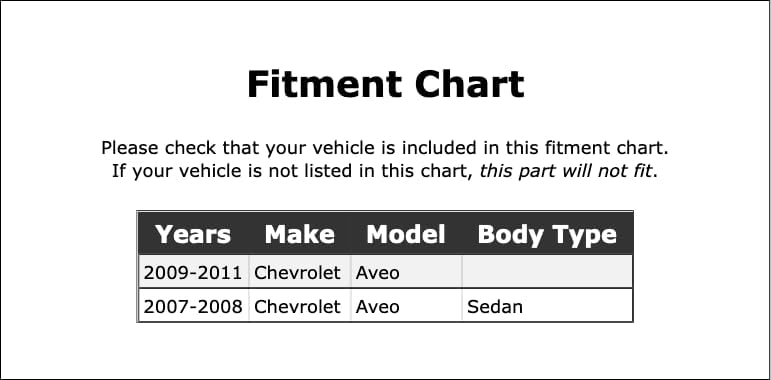Miniatura 2 de Limpiaparabrisas derecho compatible con Chevrolet Aveo Sedan 2007 2008 2009 2010 2011 PC-1011666