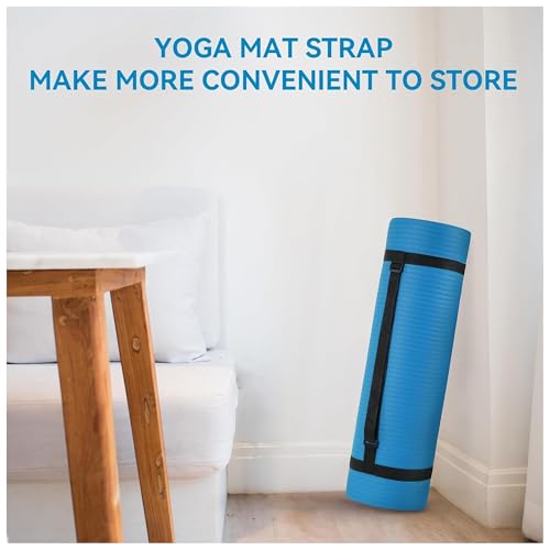 Image of BalanceFrom GoYoga All-Purpose 1 /2-Inch Extra Thick High Density Anti-Tear Exercise Yoga Mat with Carrying Strap