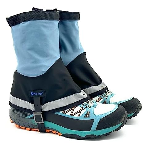 Pike Trail Mid Length Gaiters: for Hiking in Mud, Sand, and Snow - Running, Hunting, Mountain Climbing, or Walking Cover