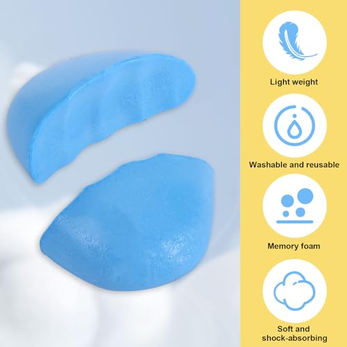 Image of Shoe Filler for Too Big Shoes Women and Men,Shoes Too Big Inserts, Can Be Used to Fill The Inside of The Footwear ,Cushion The Pressure and Prevent Slipping Off (3 Pairs Large Size, Blue)