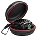HALLEAST Travel Case for Apple Watch Charger, Portable Carrying EVA Charging Dock Holder for 42mm 44mm 45mm 49mm iWatch Ultra Series 8/SE2/7/SE/6/5/4/3/2/1, with Night Stand Mode, Black