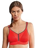 Anita Sport-BH mit Schale 5544, 75 F, Coralle/anthrazit