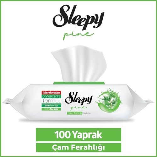 Sleepy Pine Yüzey Temizlik Havlusu&Mendili Çam Ferahlığı 100 Yaprak - Görsel 2