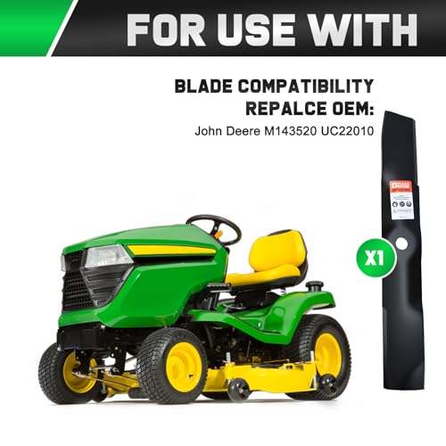 Image of Grasscool Z515E Blades Compatible with John d-eere 54 inch Mower Replace M143520 z375r z515e z530m z445 z425 z525e z345r x570 x590 x500 x530 z435 54'' Deck Zero Turn Tractor UC22010 M152726