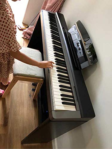 Atnedcvh Notenständer, kompatibel mit elektronischem Digital-Keyboard-Piano Casio Roland Yamaha P35, P45, P48, P105, P115, P121, P125, P128 KB/PSR/PSR-E/PSR-S/YPT/EW/NP/KBP/DGX Serie (Schwarz)