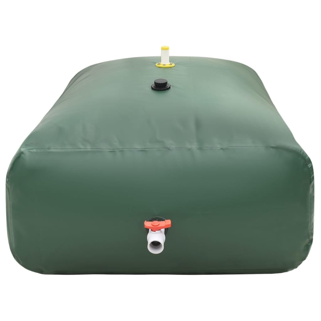 Depósito de agua plegable de 2100 L de PVC resistente a desgarros con grifo y salida de aire, depósito rectangular de agua de lluvia para riego de jardín, camping, terraza e invernadero