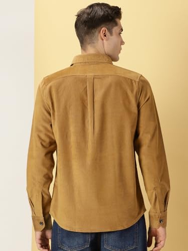 Image of Thomas Scott Men's Cotton Slim Fit Premium Corduroy Casual Shirt