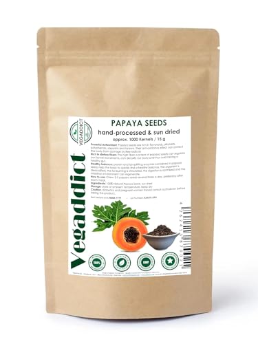 Natural Sun Dried Papaya Seeds, 15g