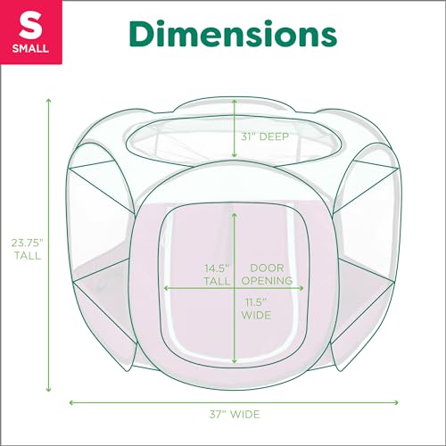 Image of Furhaven Portable Dog Playpen Cat Tent, Pet Playground,Kennel Foldable Indoor Outdoor Zippered Puppy Crate - Purple, Small
