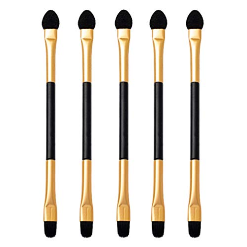 10 Pcs Double Head Eyeshadow Brushes Sponge Dual Sides Eyeshadow Applicator Cosmetic Tool With Long Handle #TOP21