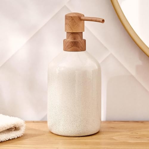 Home Centre Noelle Reactive Ceramic Soap Dispenser - 400ml