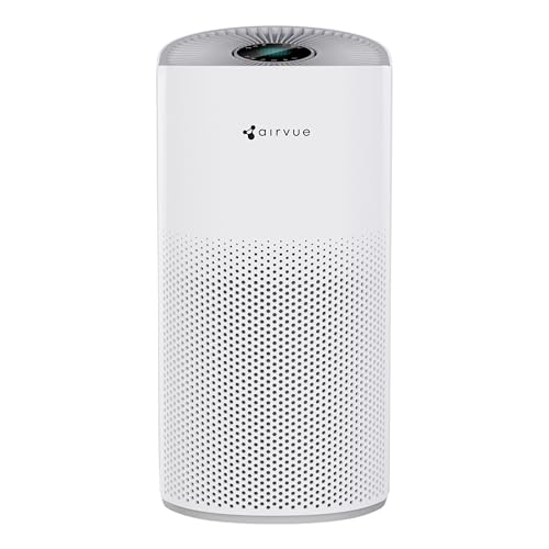 Nippo Airvue L301 4-Stage True HEPA H13 Air Purifier with Nano Organic Filter for Home, Removes 99.97% PM2.5 and Allergens, UV-C Sterilization, AQI Color Indicator, BLDC Motor, 300 Sq Ft Coverage