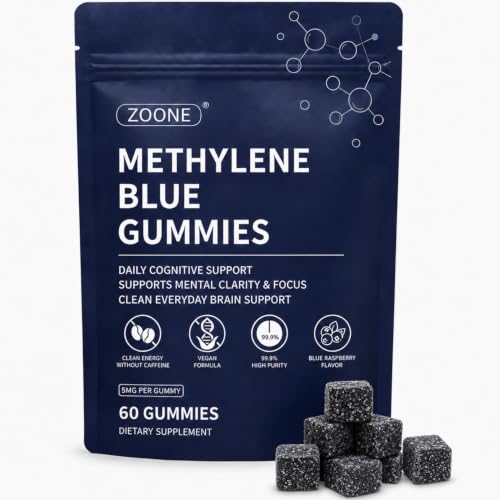 Zoone Methylene Blue Gummies 5mg for Cognitive Support 60 Gummies