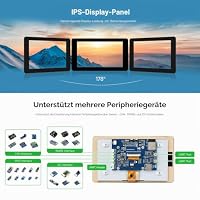 Waveshare ESP32-S3 Display 7inch LCD Development Board, 1024x600 Resolution, 32-bit LX7 Dual-Core Processor 240MHz, Wi-Fi & Bluetooth Support, Onboard Antenna, with Touch – Ansicht 5