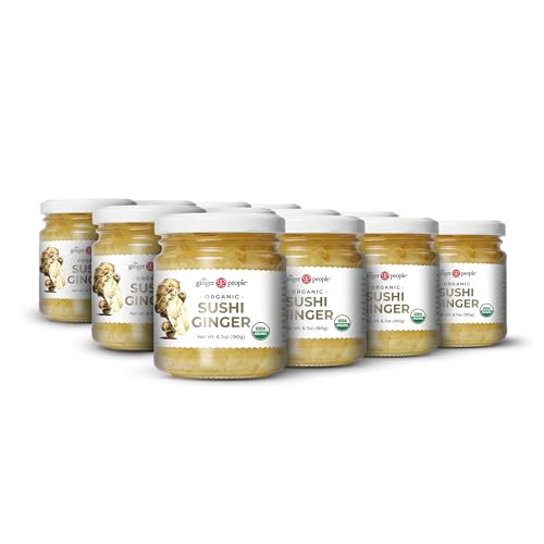 The Ginger People Organic Sushi Ginger, No Artificial Ingredients, 6.7 oz (Pack of 12)
