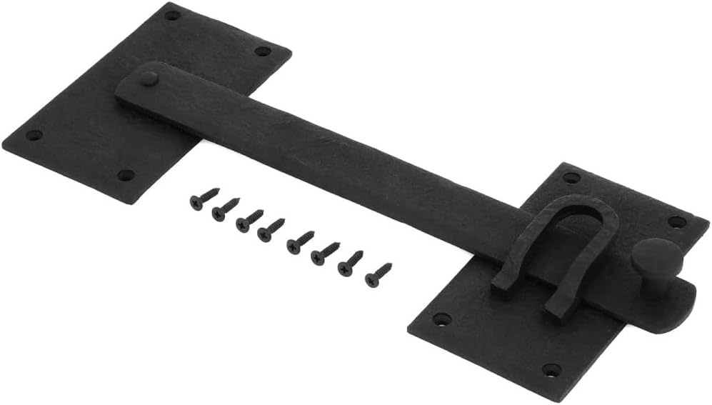 Black Iron Antique Flip Latch for Gates and Doors