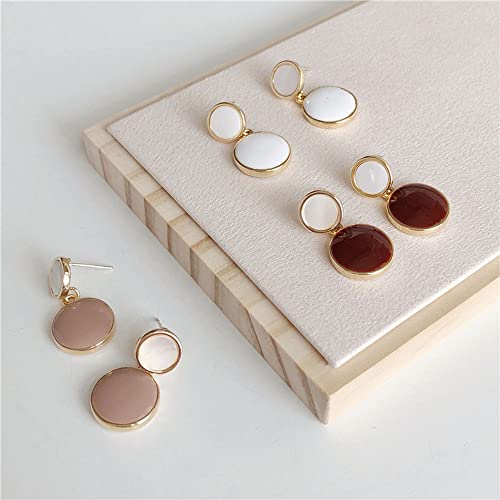 Creative Vintage Geometric Round Drop Earrings For Women Girls Colorful Dainty Earrings Fashion Jewelry Gifts #TOP2