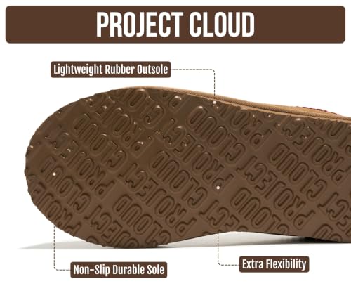 Image of Project Cloud 100% Genuine Leather Shearling Slippers for Women (Nerita) | Australian Fur Lining Memory Foam Insole Non Slip EVA Sole Fuzzy Plush House Shoes Warm Cozy Indoor Footwear Everyday Comfort
