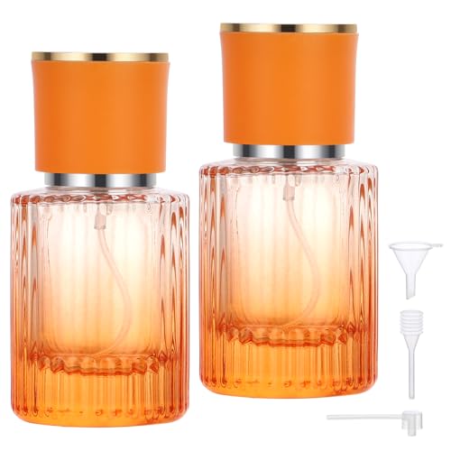 Segbeauty Atomizzatore Profumo, 2 Pezzi 30ml Portaprofumo da Viaggio Ricaricabile, Boccette Profumi Vuoti, Vaporizzatore Profumo Vetro, Spruzzatore Profumo per Regalo